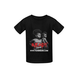 READY Kids T-shirt Black Kid's  Classic T-shirt (Model T22)