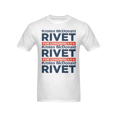 Kristen McDonald Rivet Linear T-shirt Men's T-Shirt in USA Size (Front Printing Only)