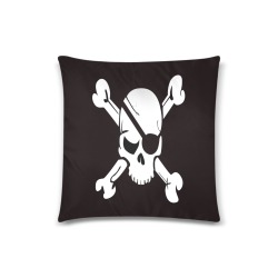 Skull N Bones Custom Zippered Pillow Case 18"x18"(Twin Sides)