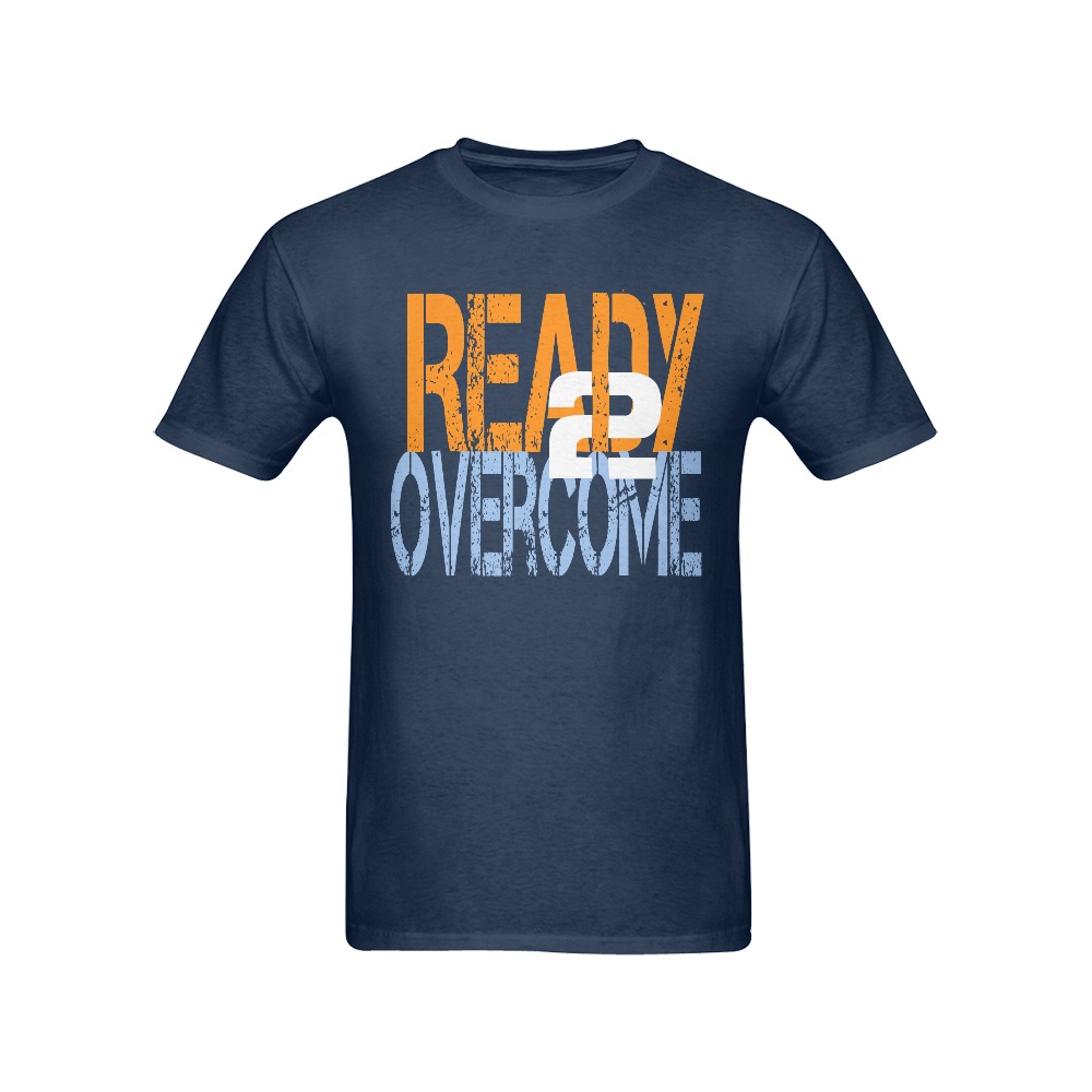 Ready 2 Overcome Black Tee Men's T-Shirt in USA Size (Front Printing Only)