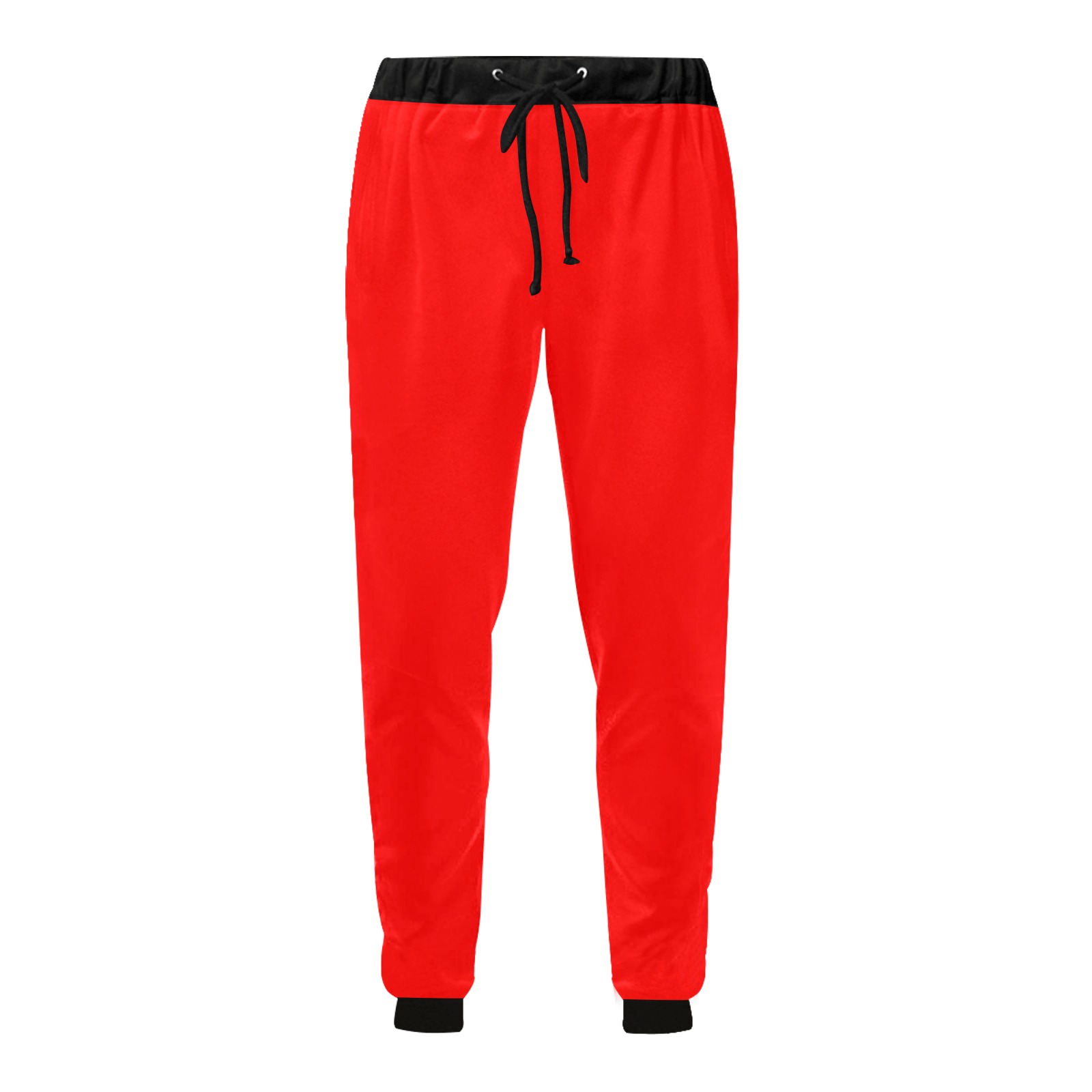 Merry Christmas Red Solid Color Unisex All Over Print Sweatpants (Model L11)