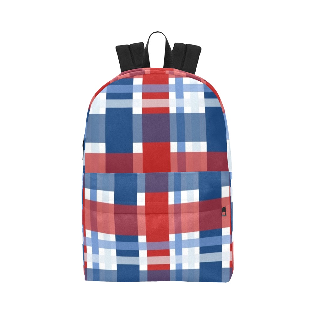 Patriotic Plaid Seamless Pattern 1 Unisex Classic Backpack (Model 1673)