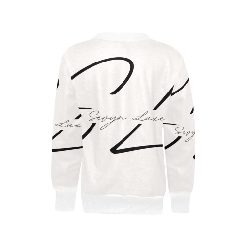 Sevyn Luxe Sweat Shirt Girls' All Over Print Crew Neck Sweater (Model H49)