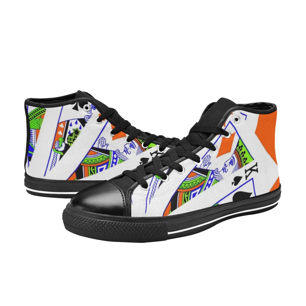 FOUR KINGS (2) High Top Canvas Shoes for Kid (Model 017)