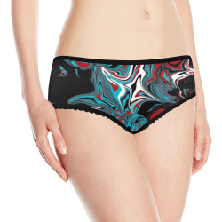 Dark Wave of Colors Women's All Over Print Classic Briefs (Model L13)