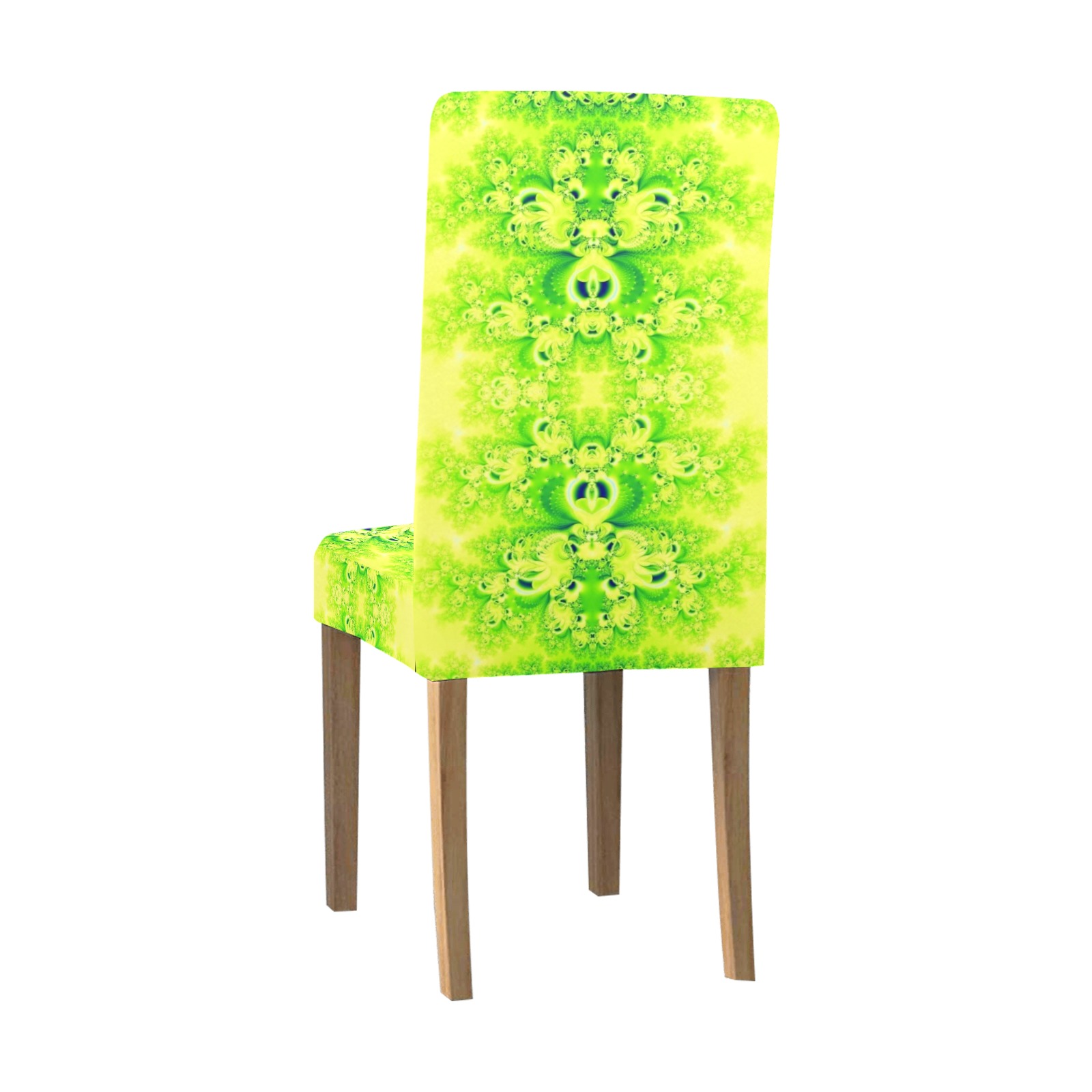 Sunny Ukrainian Sunflowers Frost Fractal Chair Cover (Pack of 4)