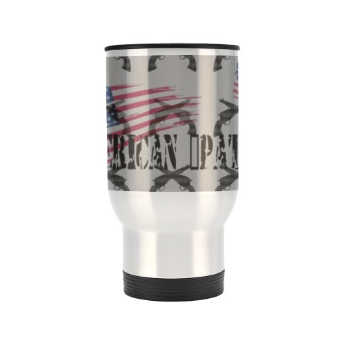 American Theme print 33A272CC-E0B9-4F3E-8D91-1D10085057D4 Travel Mug (Silver) (14 Oz)