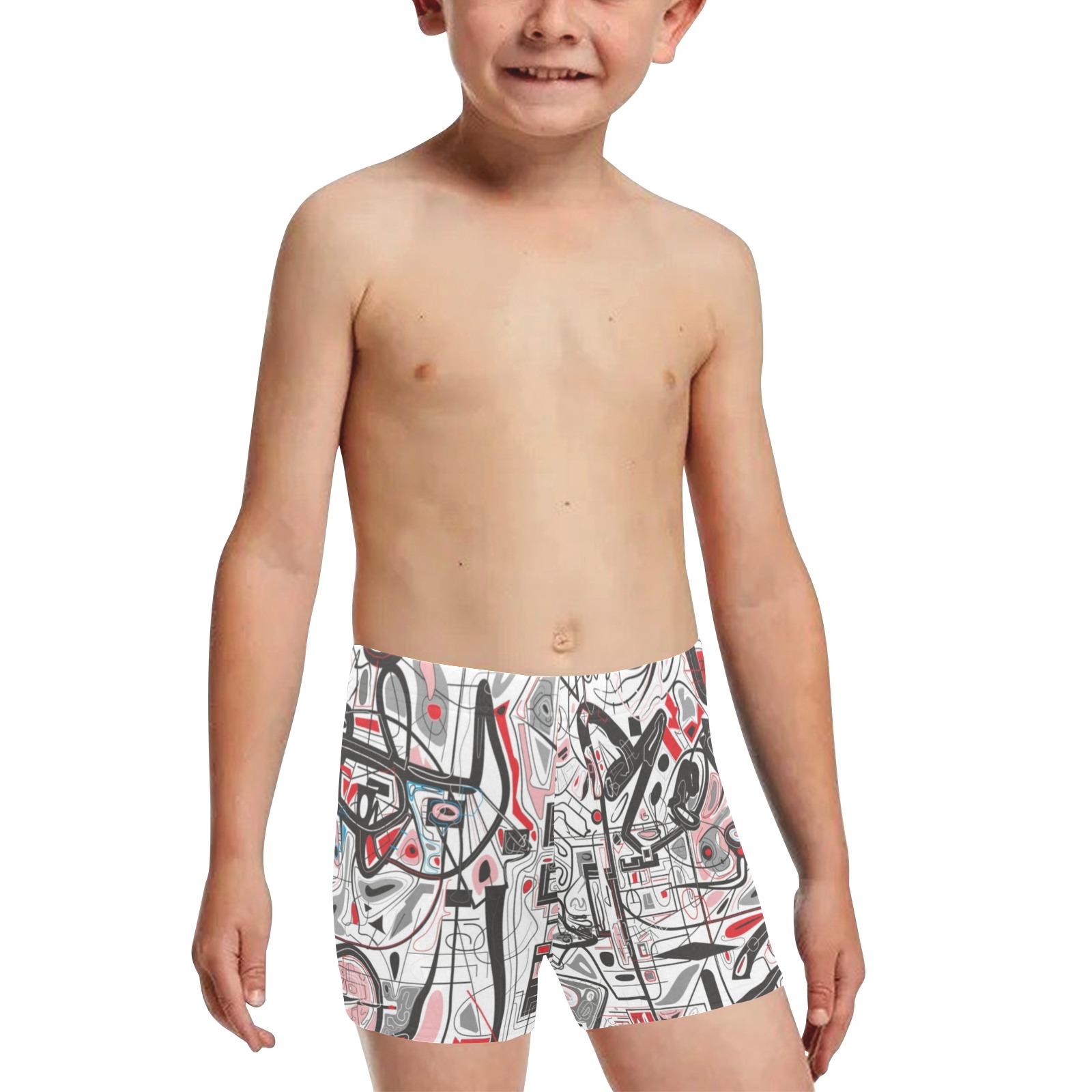 Model 2 Little Boys' Swimming Trunks (Model L57)