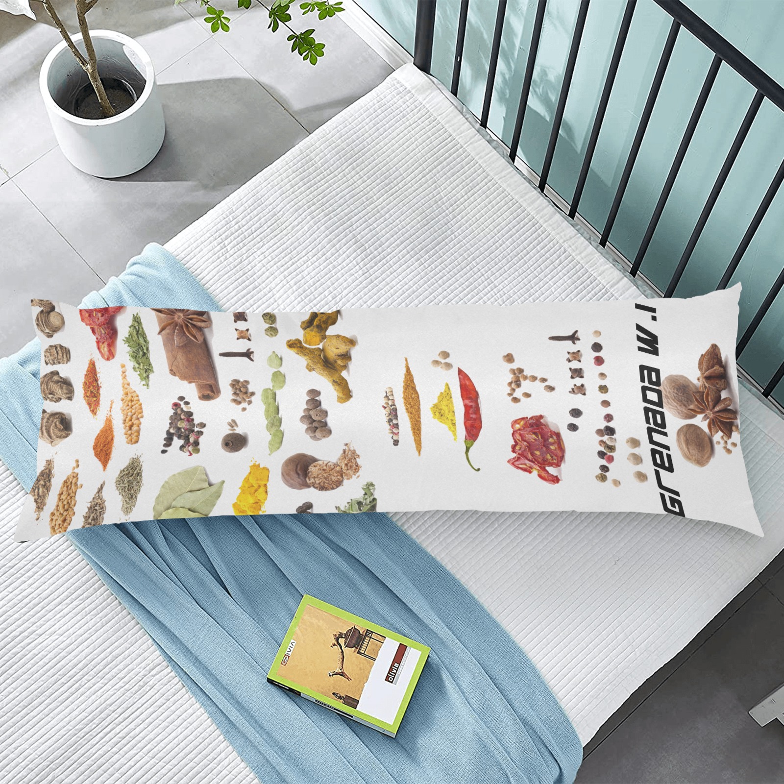 Grenada spices Body Pillow Case 20" x 54" (Two Sides)