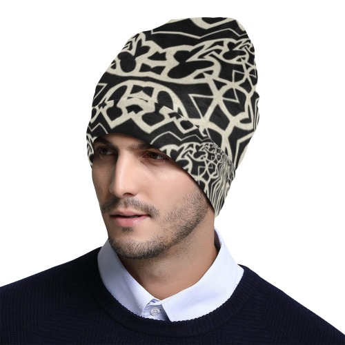Fractoberry Fractal Pattern 000136BC All Over Print Beanie for Adults