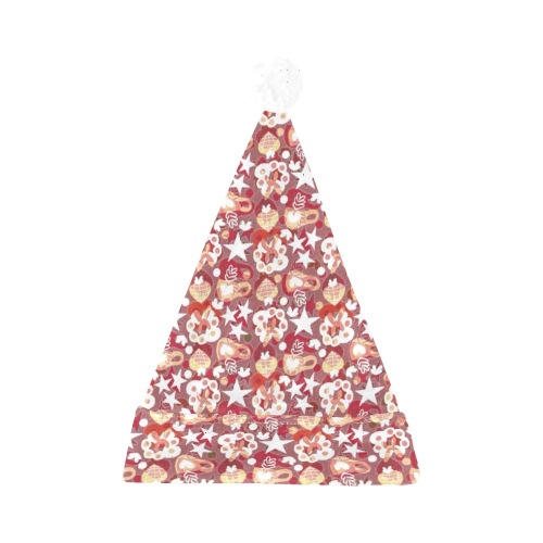 Stars For The Holiday Pattern Santa Hat