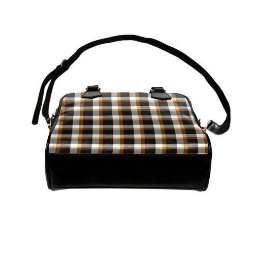 Classic Plaid (Tan) Shoulder Handbag (Model 1634)