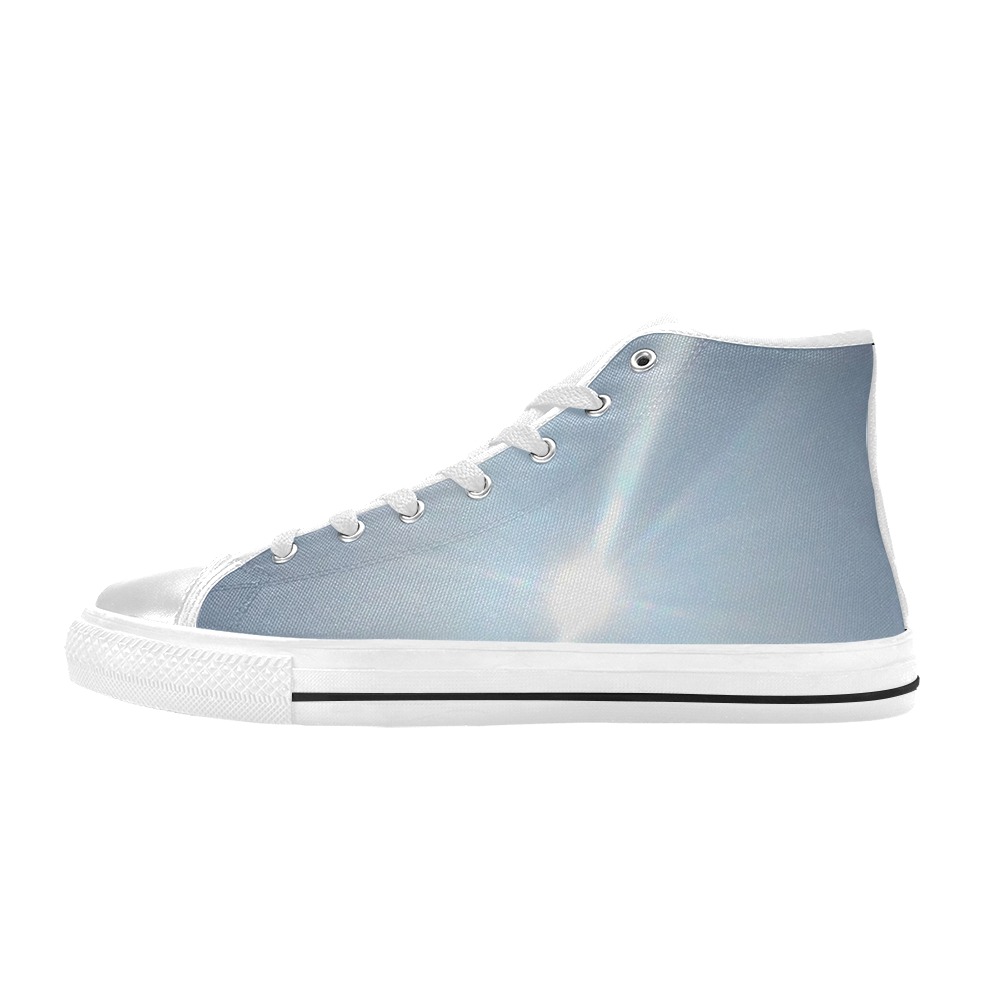 Light Cycle Collection High Top Canvas Shoes for Kid (Model 017)