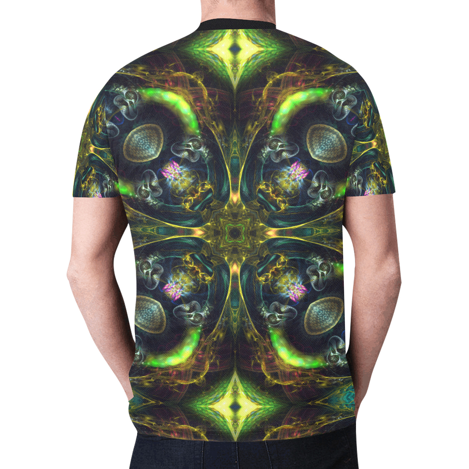 Fractal Mandala New All Over Print T-shirt for Men (Model T45)
