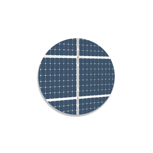 Solar Technology Power Panel Image Cell Energy Round Coaster