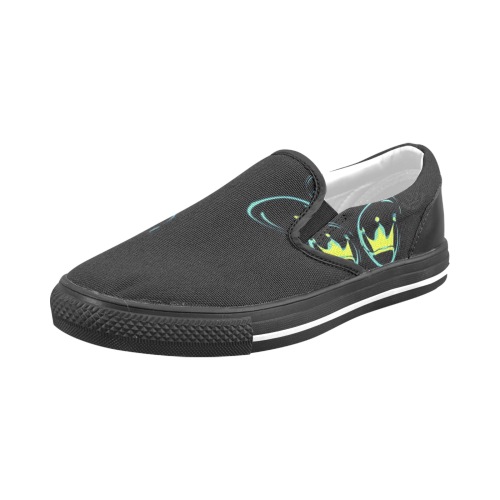 Jaxs n crown print Men's Slip-on Canvas Shoes (Model 019)