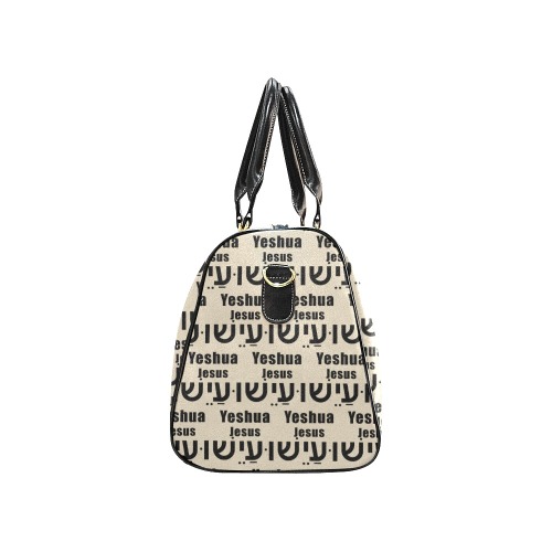 Yeshua Cream/Tan Tote Bag Small New Waterproof Travel Bag/Small (Model 1639)