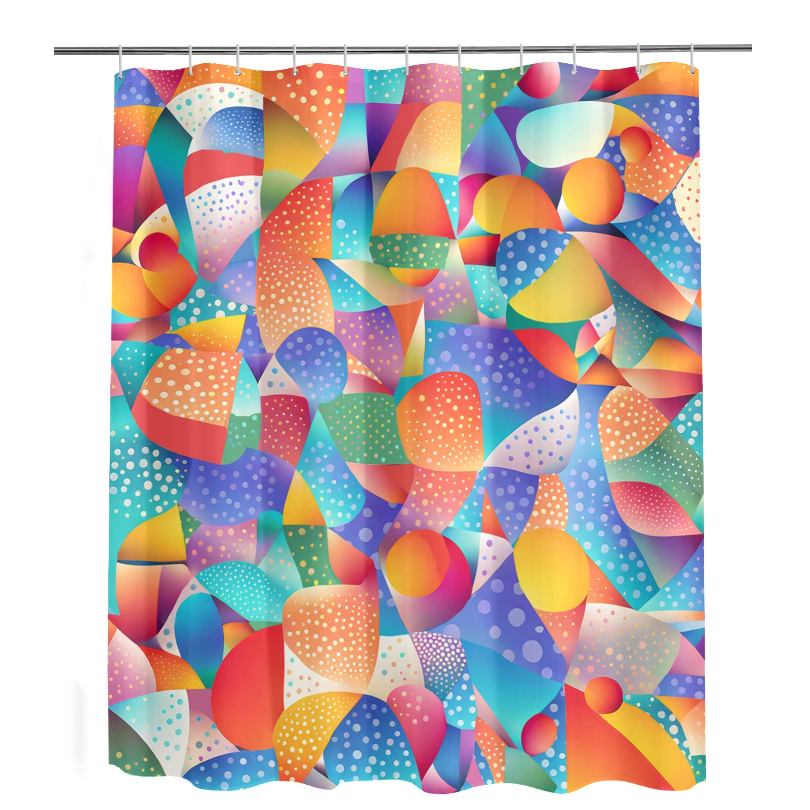 Sunset Ocean Waves Shower Curtain 69"x84"