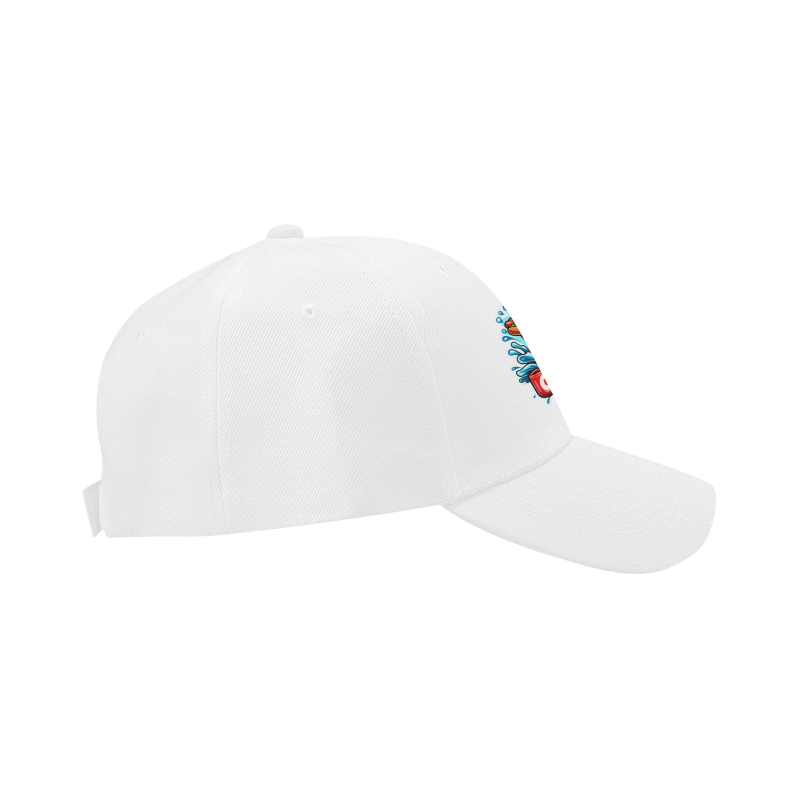 CAPE COD-GREAT WHITE EATING HOT DOG 3 Dad Cap