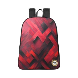 red diamond's Fabric School Backpack (Model 1682) (Large)