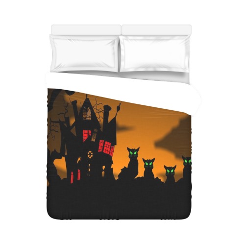 Halloween Cats Duvet Cover 86"x70" ( All-over-print)