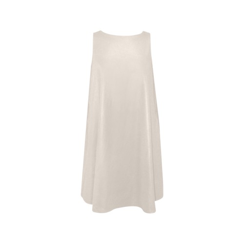 Perfectly Pale Sleeveless A-Line Pocket Dress (Model D57)
