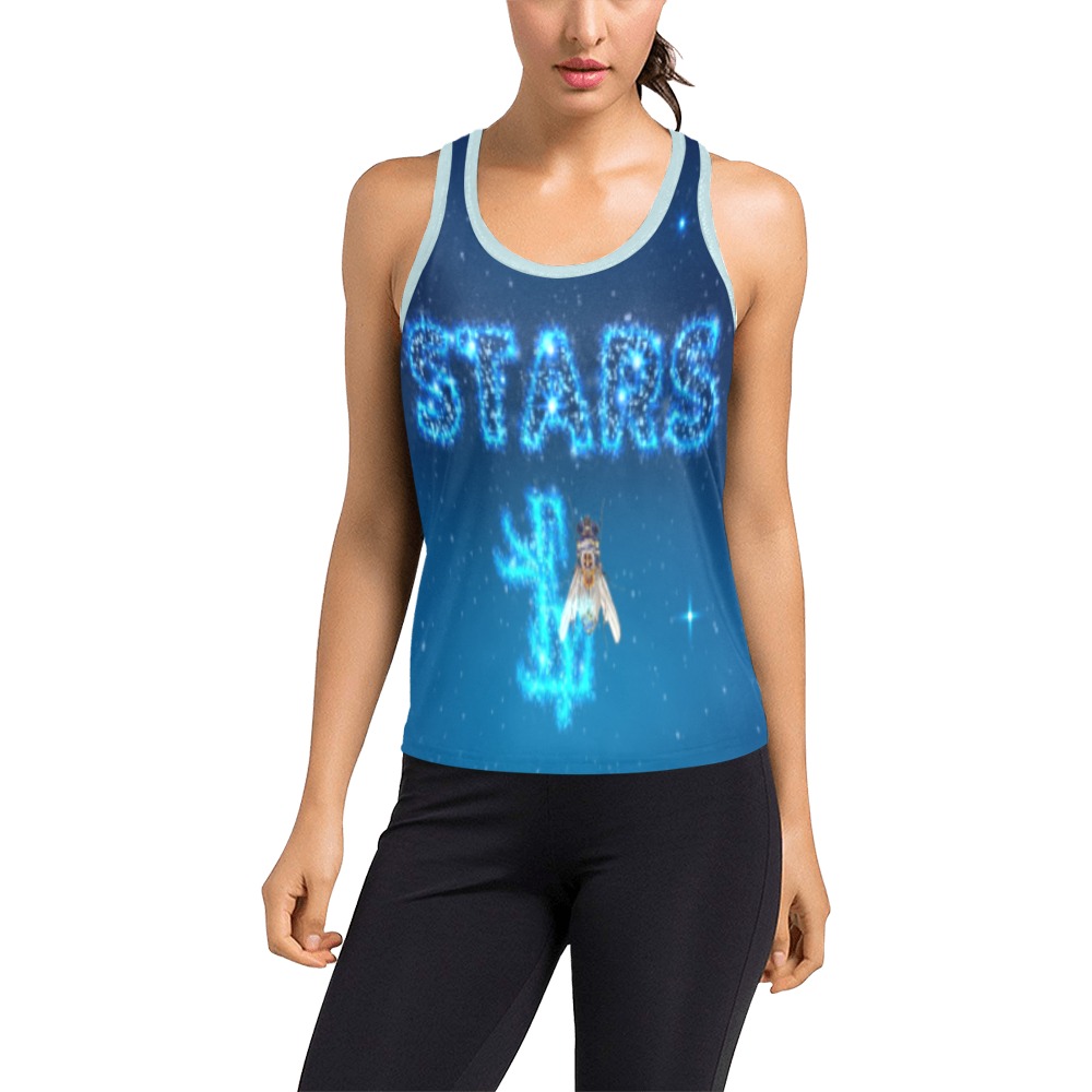 Stars Collectable Fly Women's Racerback Tank Top (Model T60)