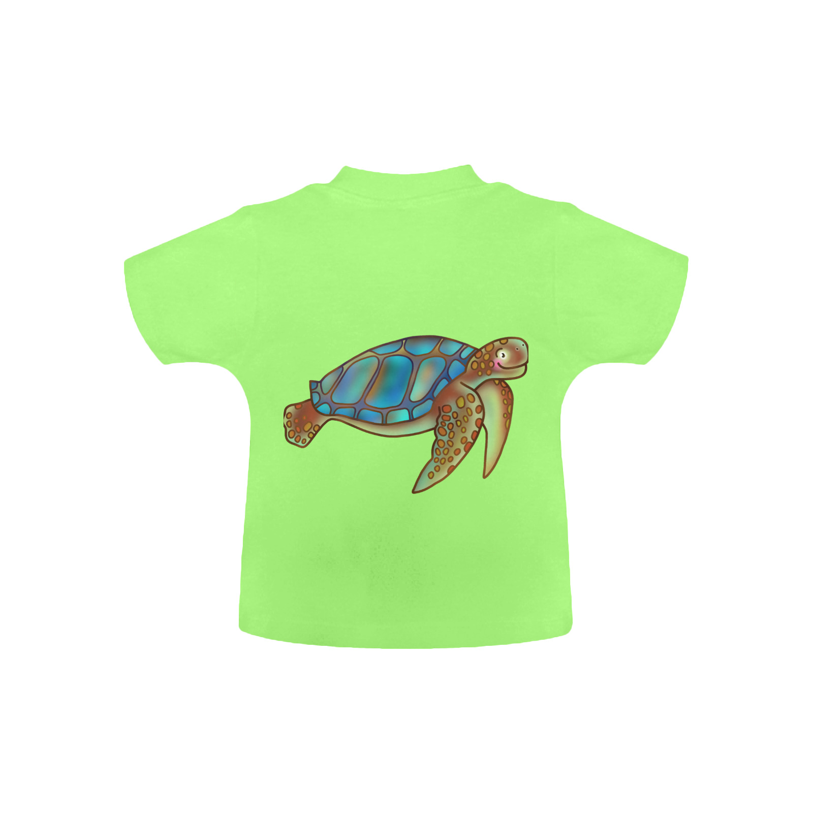 Turtle Sealife Cartoon Baby Classic T-Shirt (Model T30)