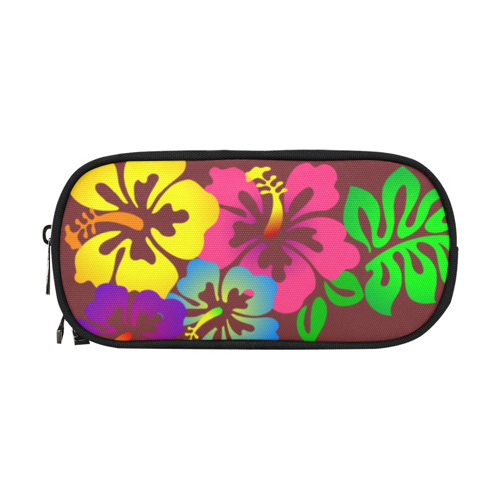 Hibiscus Hawaiian Flowers Pencil Pouch/Large (Model 1680)