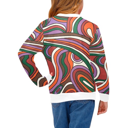 Vulnerable Girls' All Over Print Crew Neck Sweater (Model H49)