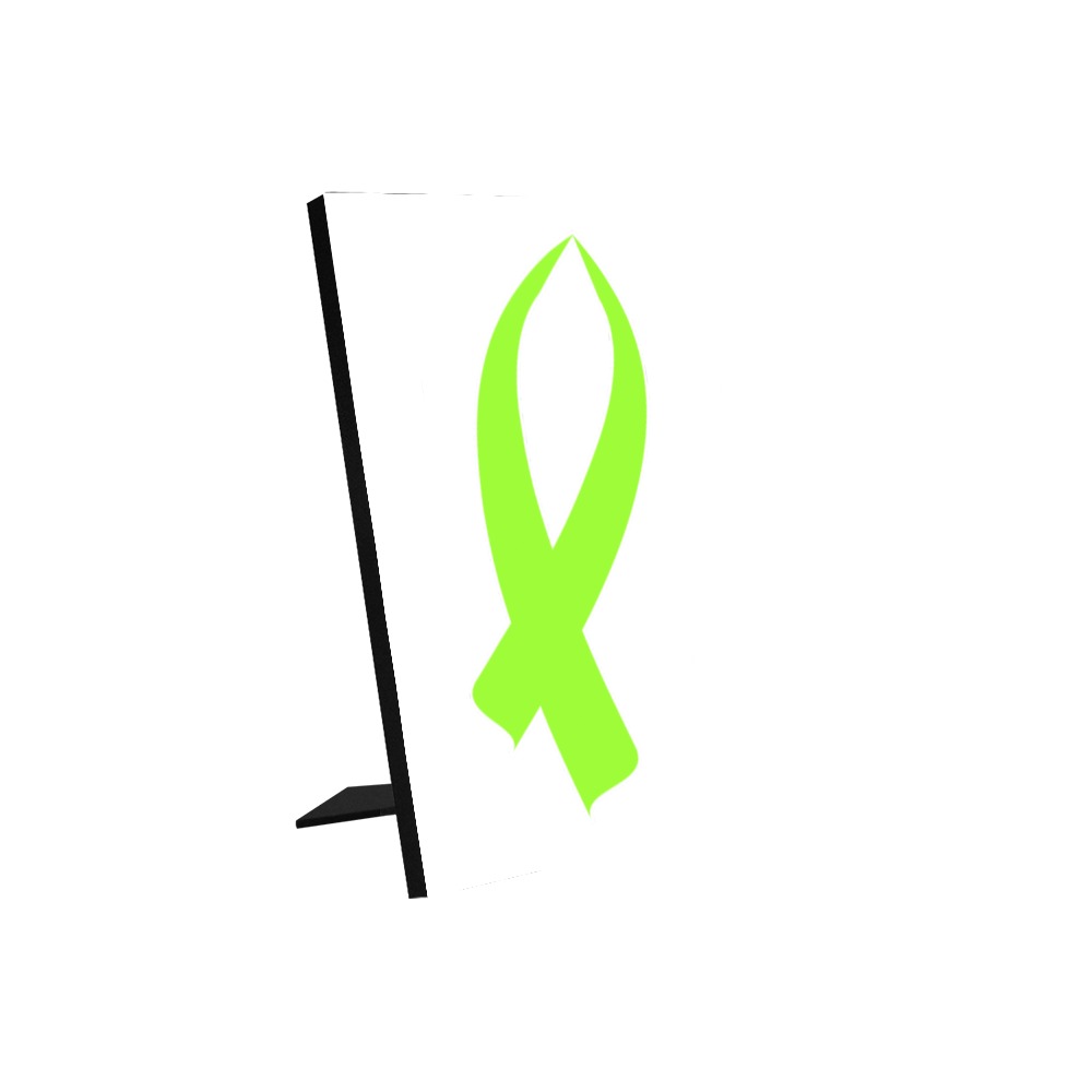 Awareness Ribbon (Lime Green) Photo Panel for Tabletop Display 6"x8"