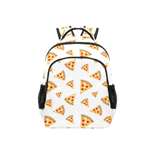 Cool and fun pizza slices pattern on white Multifunctional Backpack (Model 1731)