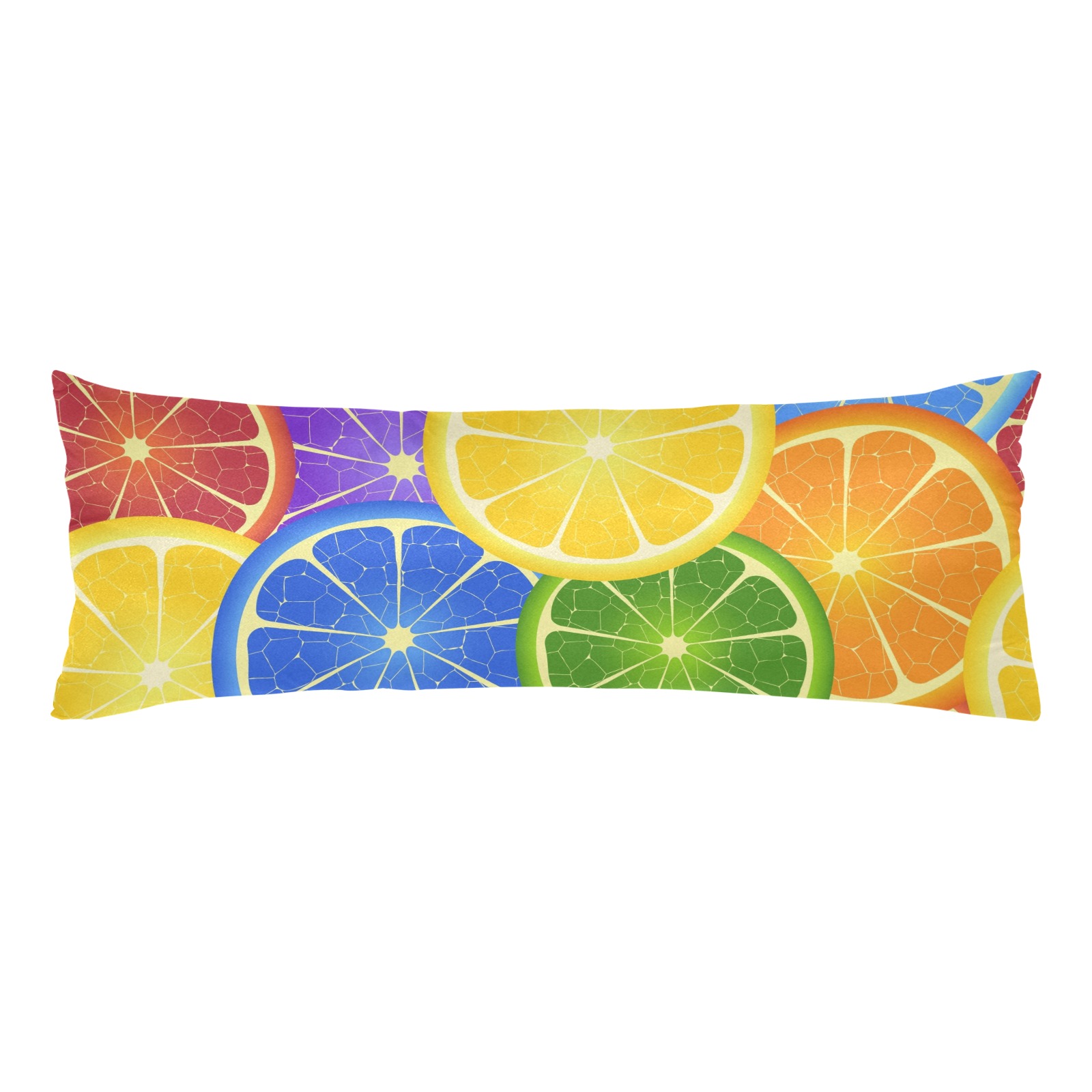 Illustration Of Seamless Rainbow Orange Body Pillow Case 20" x 54" (Two Sides)