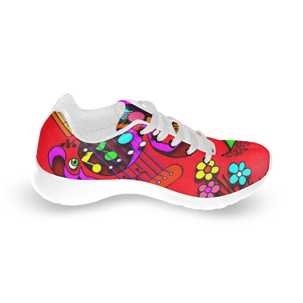 ITEM 25 _ KIDS SHOES - GUITAR TREE FOREST Kid's Running Shoes (Model 020)