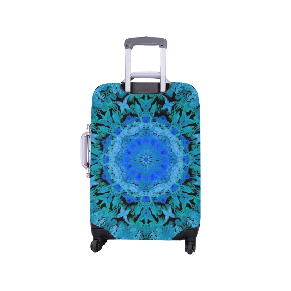 mandala light purple Luggage Cover/Small 18"-21"