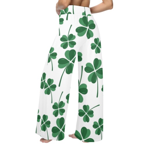 Clover Women's Wide Leg Lounge Pants (Model L77)