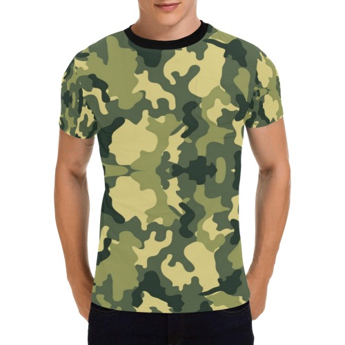 Army Style by Fetishworld Men's All Over Print T-Shirt with Chest Pocket (Model T56)