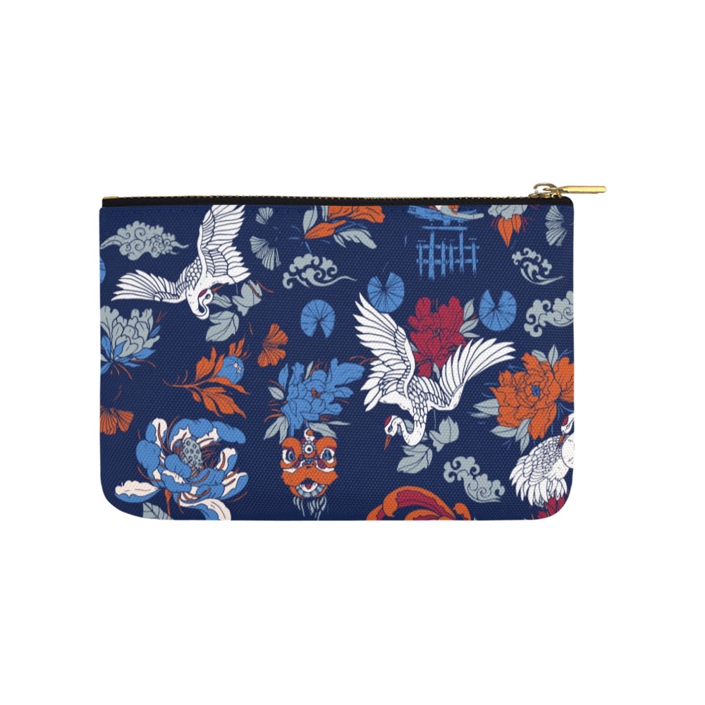 Florid dark asian nature Carry-All Pouch 9.5''x6''