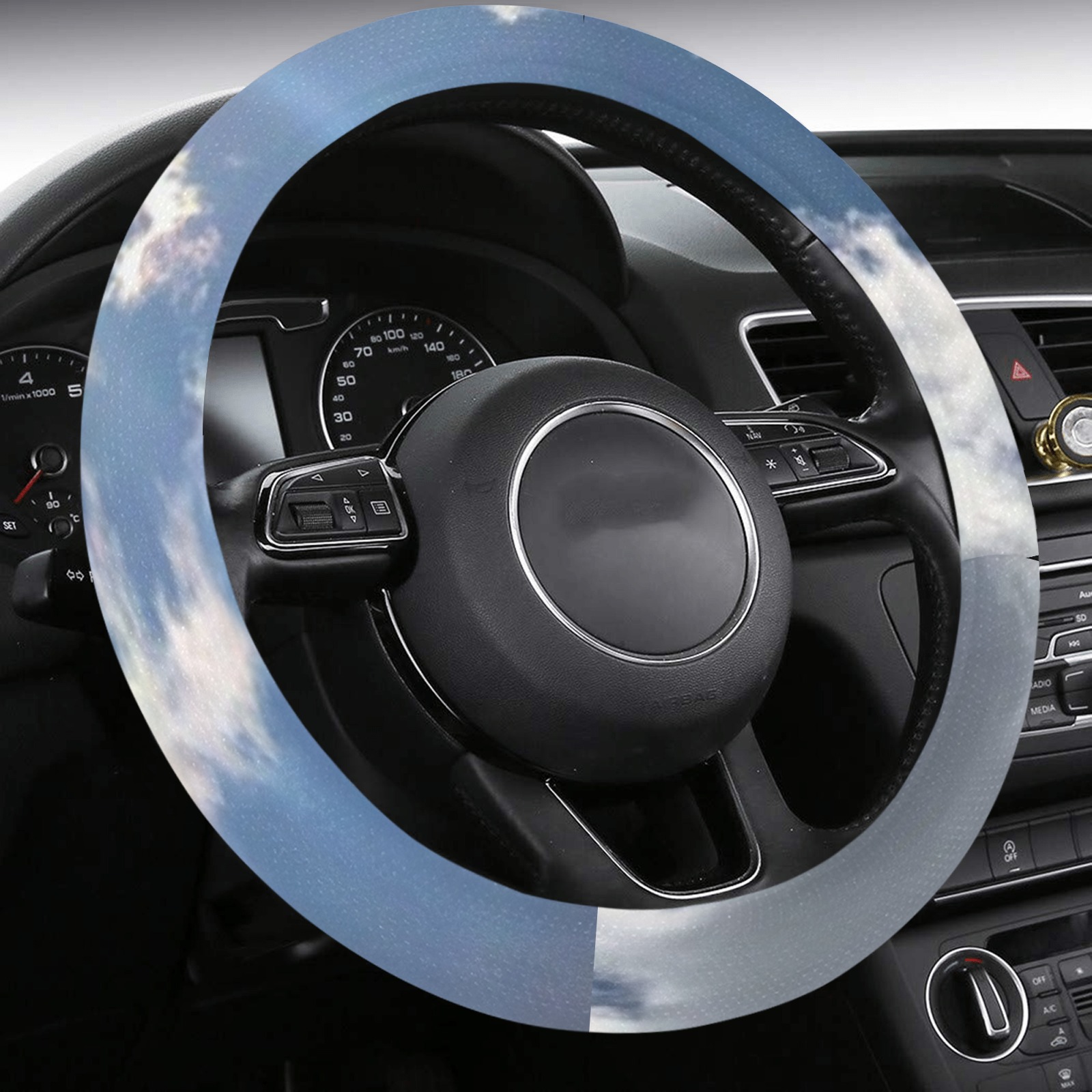nice bright day Steering Wheel Cover with Anti-Slip Insert