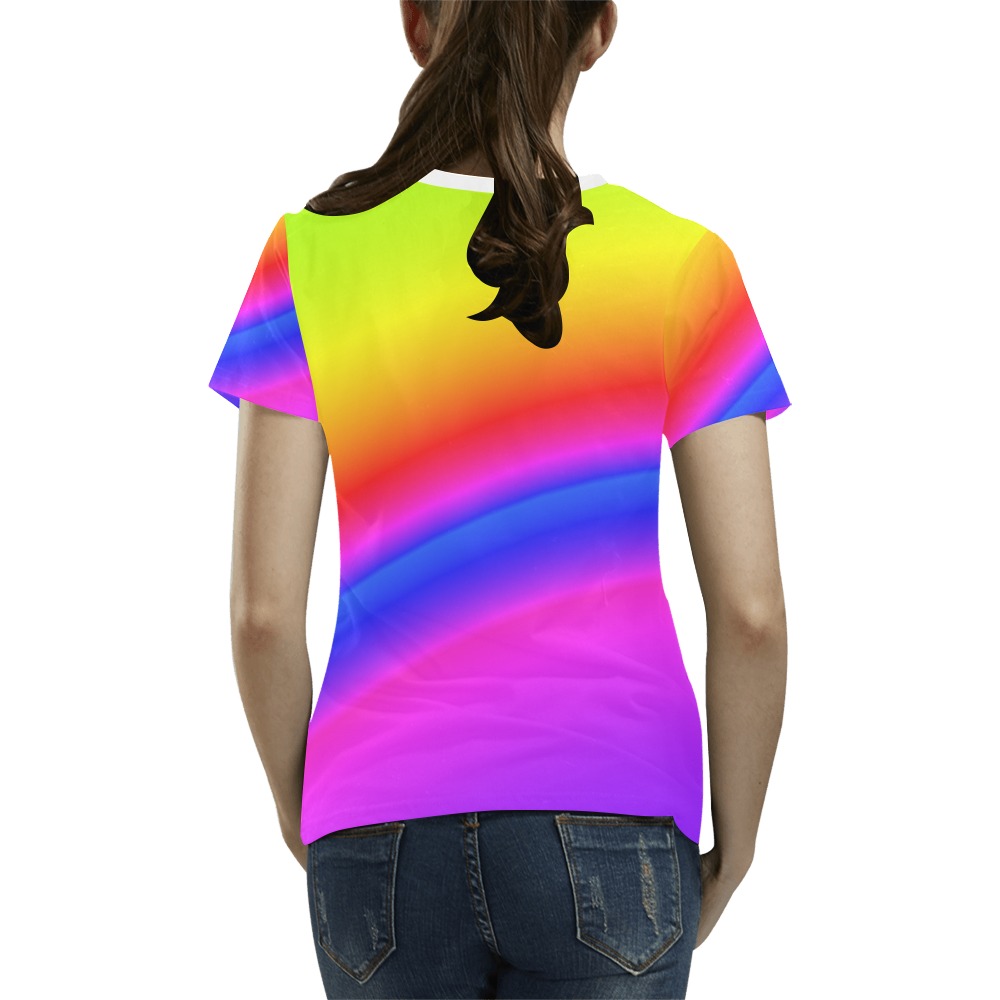spectrum All Over Print T-Shirt for Women (USA Size) (Model T40)