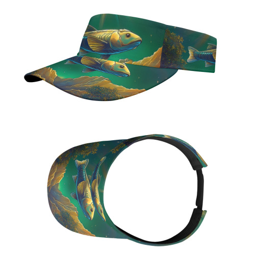 Celestial Swim All Over Print Sports Visor