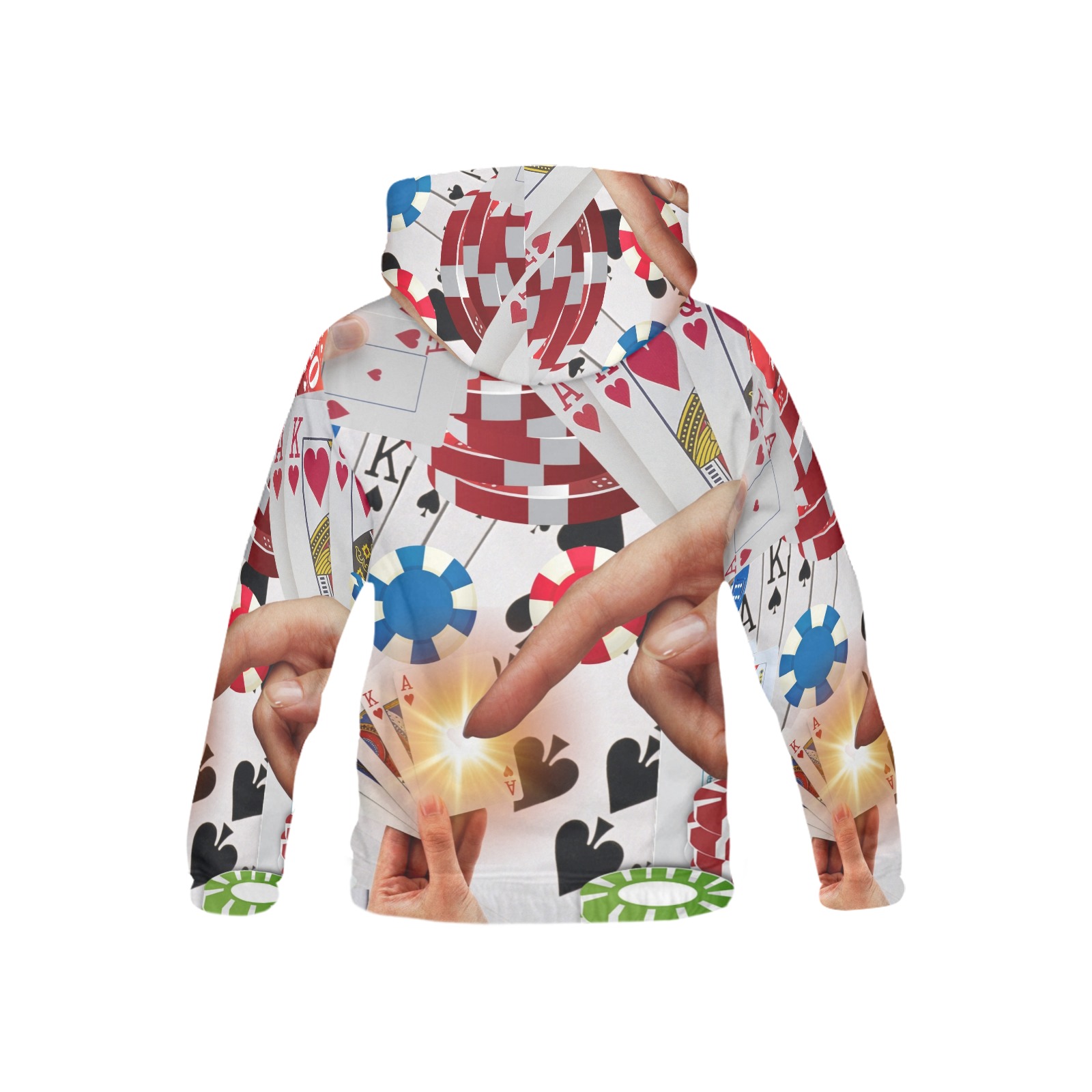 POKER NIGHT TOO All Over Print Hoodie for Kid (USA Size) (Model H13)