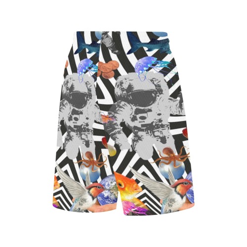 POINT OF ENTRY 2 All Over Print Basketball Shorts with Pocket