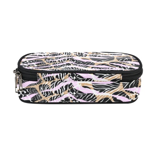 Camo animal print pink Pencil Pouch/Large (Model 1680)