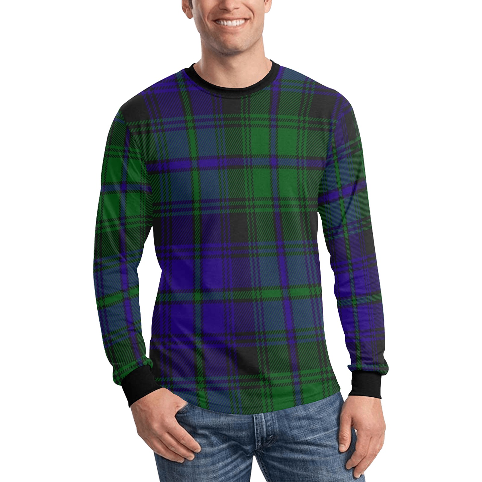 5TH. ROYAL SCOTS OF CANADA TARTAN Men's All Over Print Long Sleeve T-shirt (Model T51)