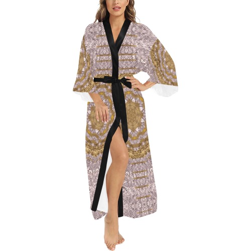festive elegant glamorous star look Long Kimono Robe