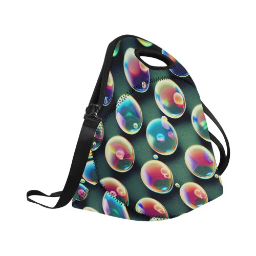 bubbles pattern7 Neoprene Lunch Bag/Large (Model 1669)