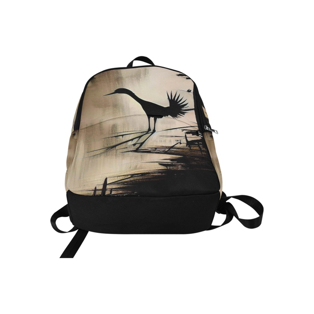 Haiku Art - Crane Fabric Backpack for Adult (Model 1659)