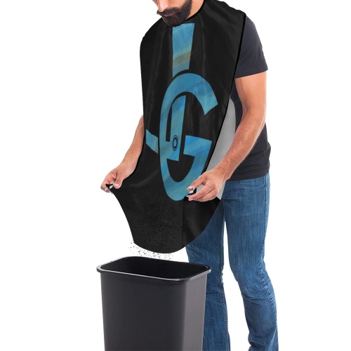 lg teal Beard Bib Apron for Men Shaving & Trimming