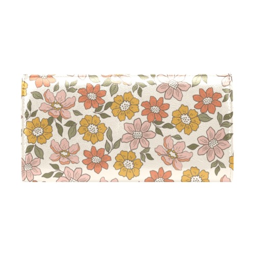 Spring Floral Ladies Wallet Women's Flap Wallet (Model 1707)
